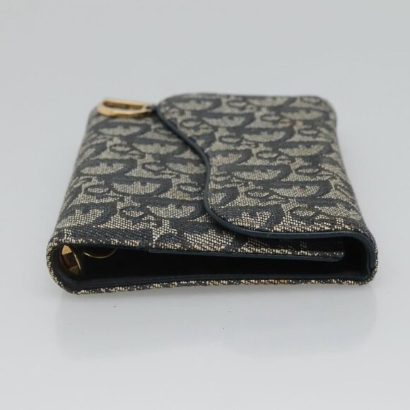 Christian Dior Trotter Canvas Day Planner Cover Navy Auth 126723 - Picture 4 of 16